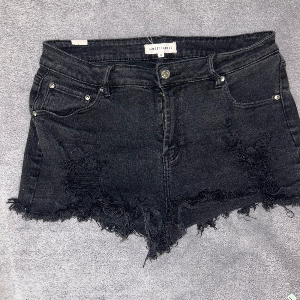 Almost Famous Women's Dark Jean Shorts